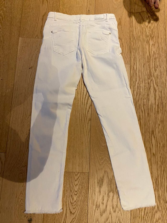 Pantalon jean blanc - photo numéro 2