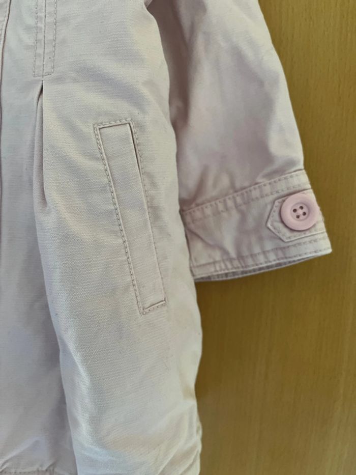 Manteau chaud de couleur rose pâle 2 ans - photo numéro 4