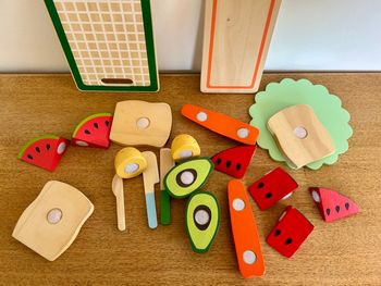 Set de dînette en bois à découper 
