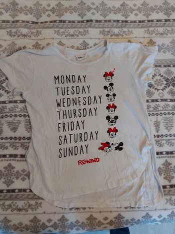 Tee shirt Minnie mickey disney 10 ans