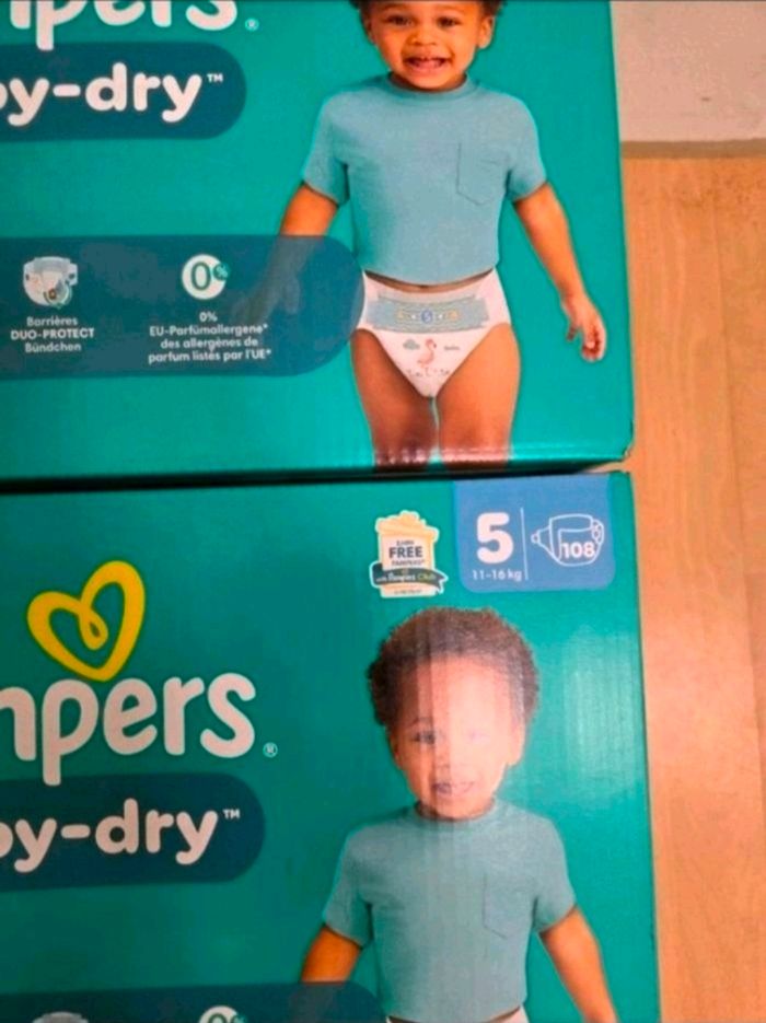 🍼 Pampers Baby-Dry T5 Lot de 2 × 108 couches (11–16 kg) - photo numéro 2