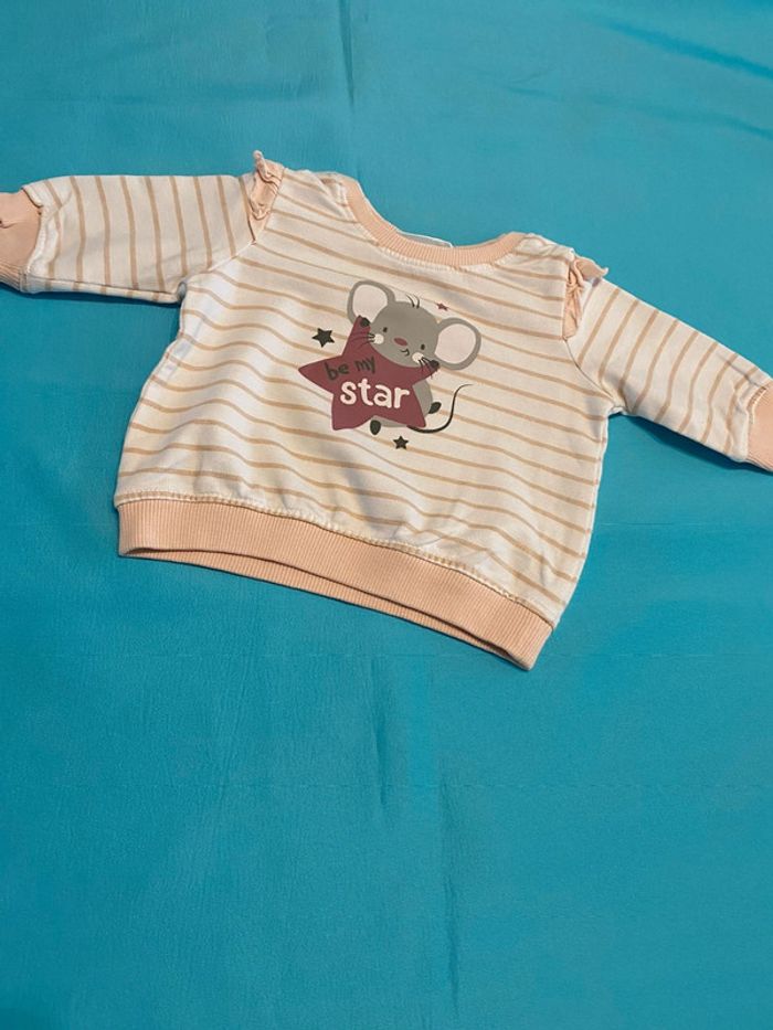 Pull fille 1/3 mois 56cm