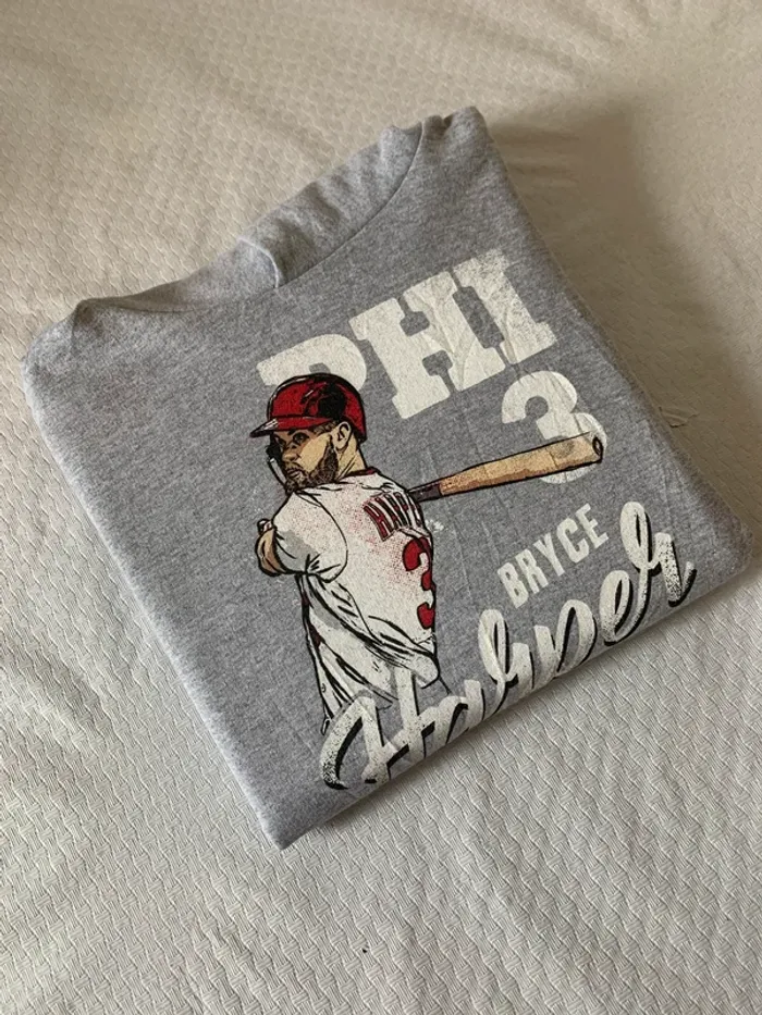 Sweat à capuche Champion Gris - Thème Baseball « Phi Bryce »