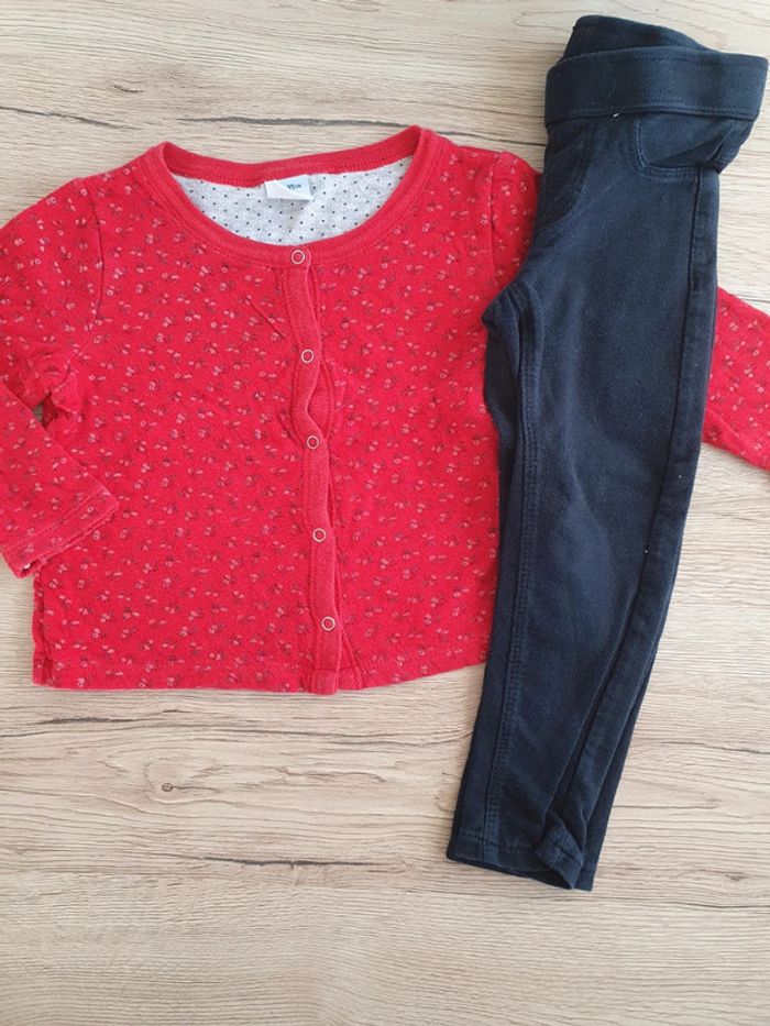 Ensemble petit bateau/kiabi 3ans