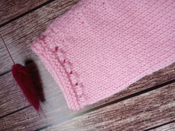 Robe tricot rose - photo numéro 7