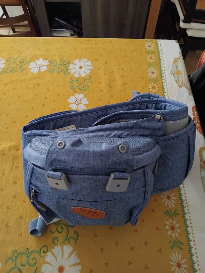 Porte-bébé ergonomique bleu SUNVENO - photo numéro 3