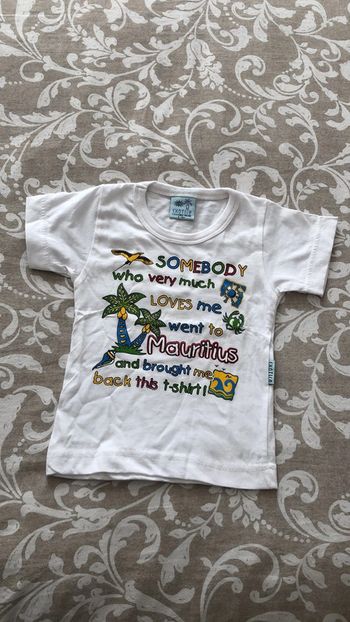 T shirt neuf mauritius