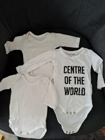 Lot de 3 bodies manches longues blancs