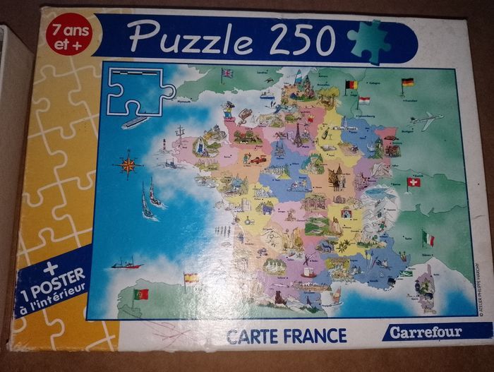 Puzzle 250 pièces carte de France + 1 poster - photo numéro 5