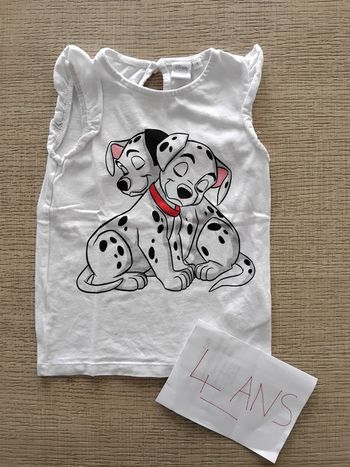 Débardeur 101 Dalmatiens 4 ans *