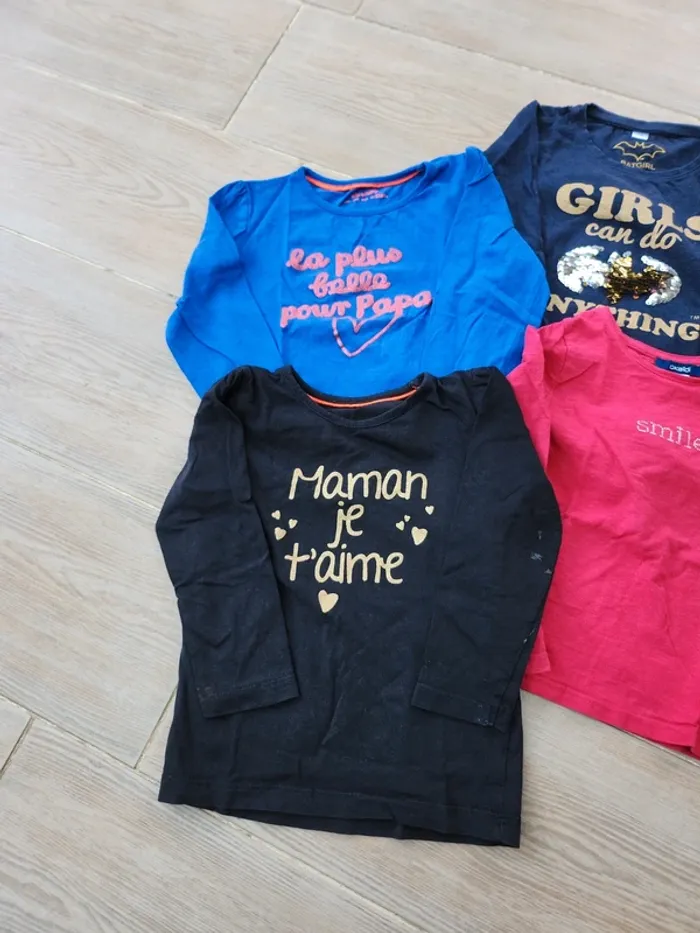 Tee shirt manches longues lot de 4
