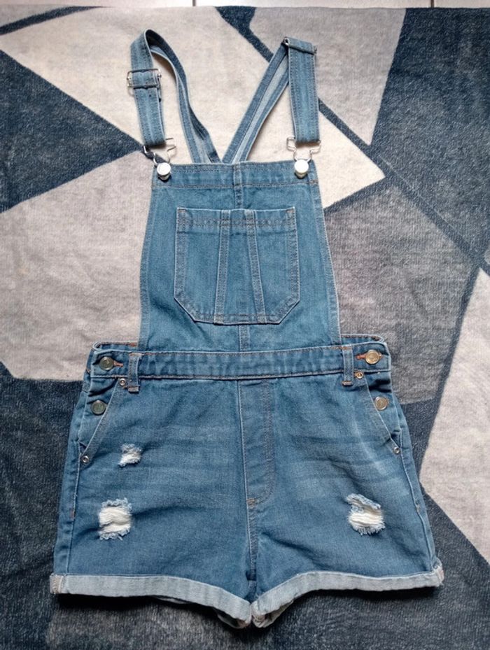 Combishort en jean femme