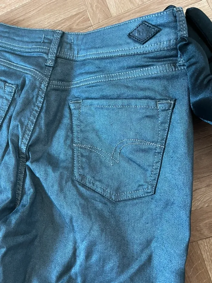 Pantalon jean gris satin W27 L34 Lee Cooper - photo numéro 8
