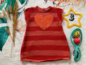 Robe pull bébé fille 3 mois