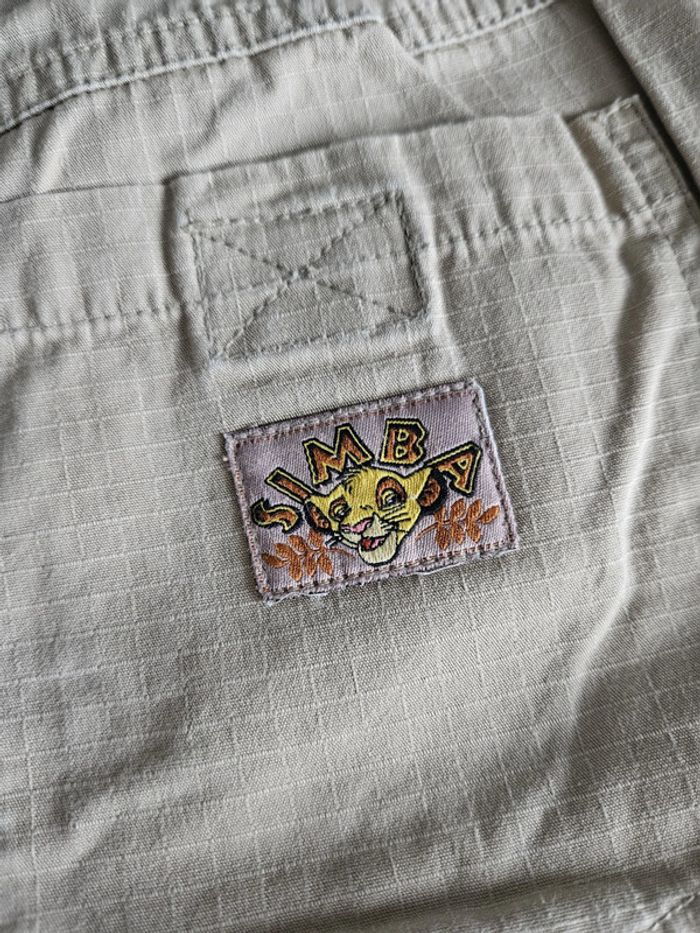 Bermuda cargo garçon - Taille 6 ans (114cm) - Disney Le Roi Lion - Beige feldspath - photo numéro 12