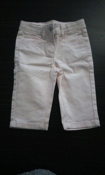 Pantacourt jeans rose