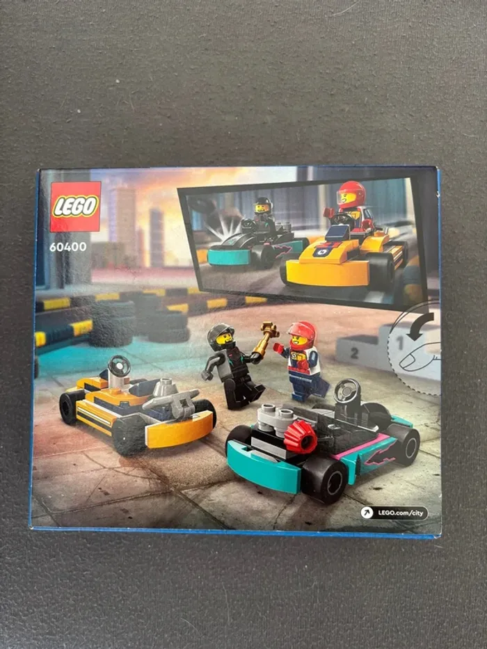 Lego 60400 les karts et les pilotes de course. - photo numéro 2
