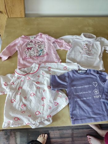 Lot haut manches longues