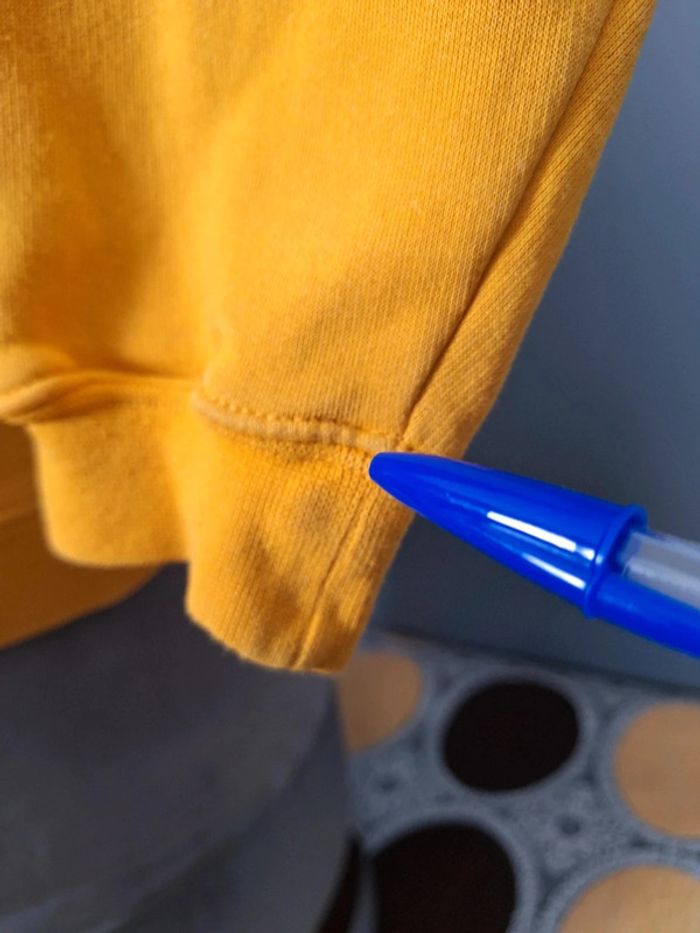sweat a capuche / Hoodie nfl - taille 14- 16 ans - enfant - jaune brodé / packers (387) - photo numéro 9