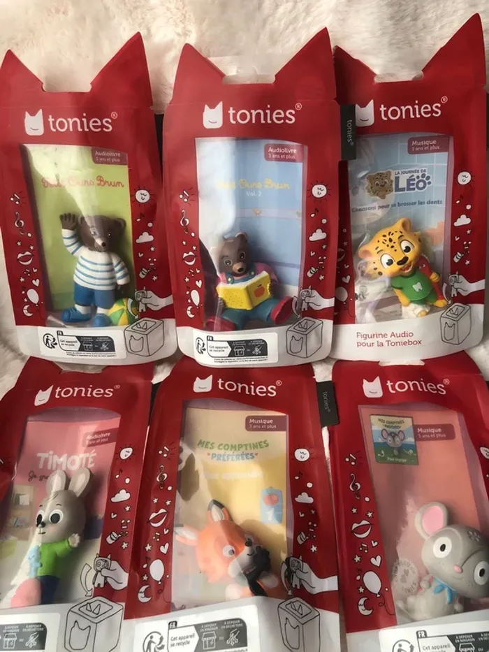 Lot de 6 Tonies à partir de 3 ans et plus