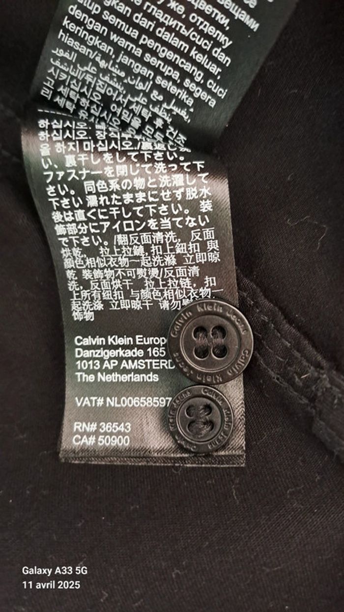 Veste chemise calvin klein XS/S/M - photo numéro 8