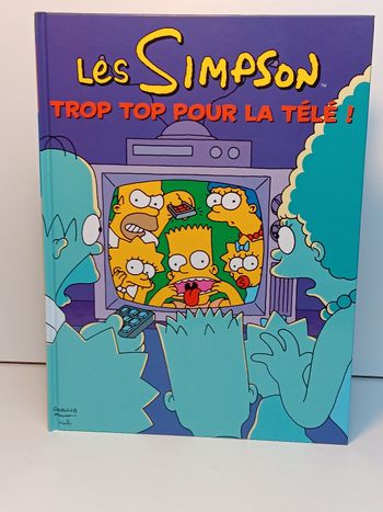 Livre Bande dessinée les Simpson trop top pour la télé