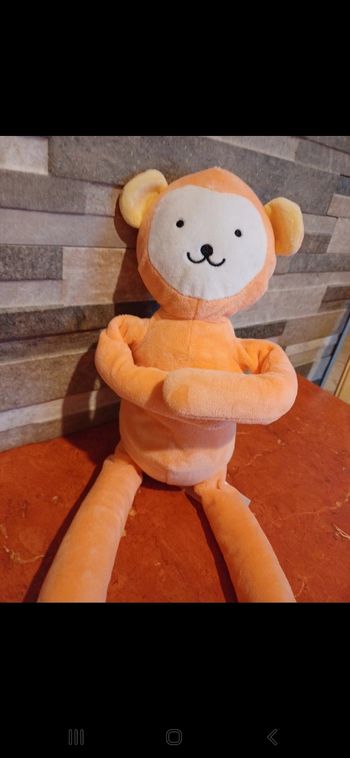 Peluche singe Tom & kiddy