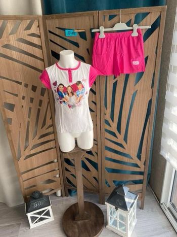 Pyjama short  fille 10 ans Disney Violette