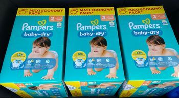 Pampers couches taille 3 x 136 couches maxi pack