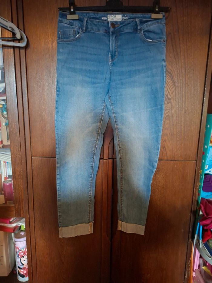 Jeans pantacourt 34