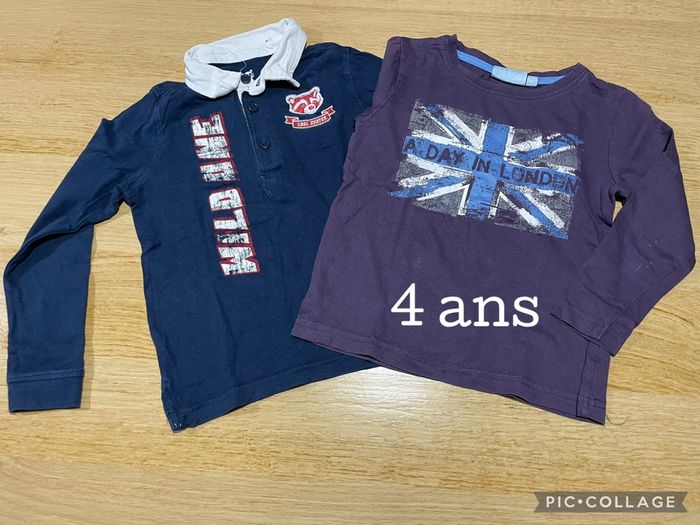 Lot 2 tshirts 4 ans