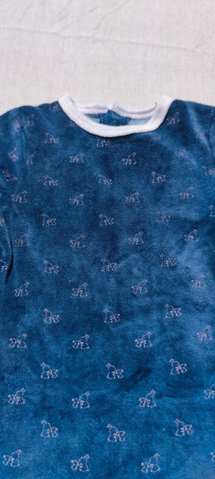 Lot de 3 pyjamas velours 12 mois - photo numéro 5