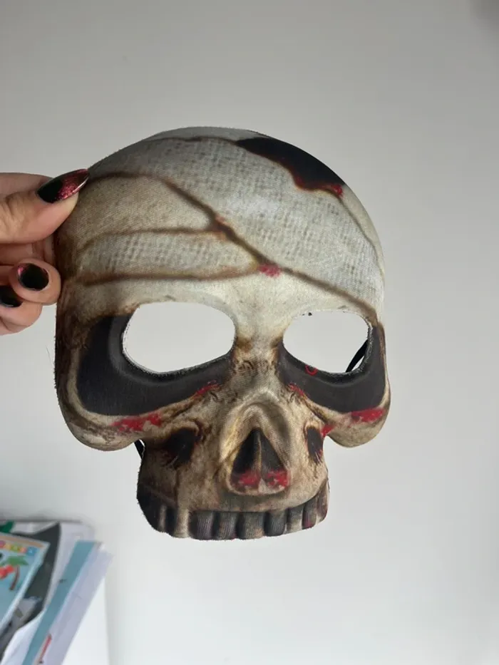 Masque déguisement tête de mort