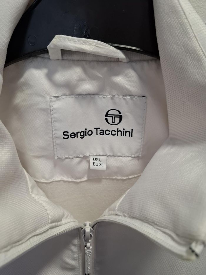 Belle veste homme XL Sergio Tacchini blanche zippée très bon état - photo numéro 2