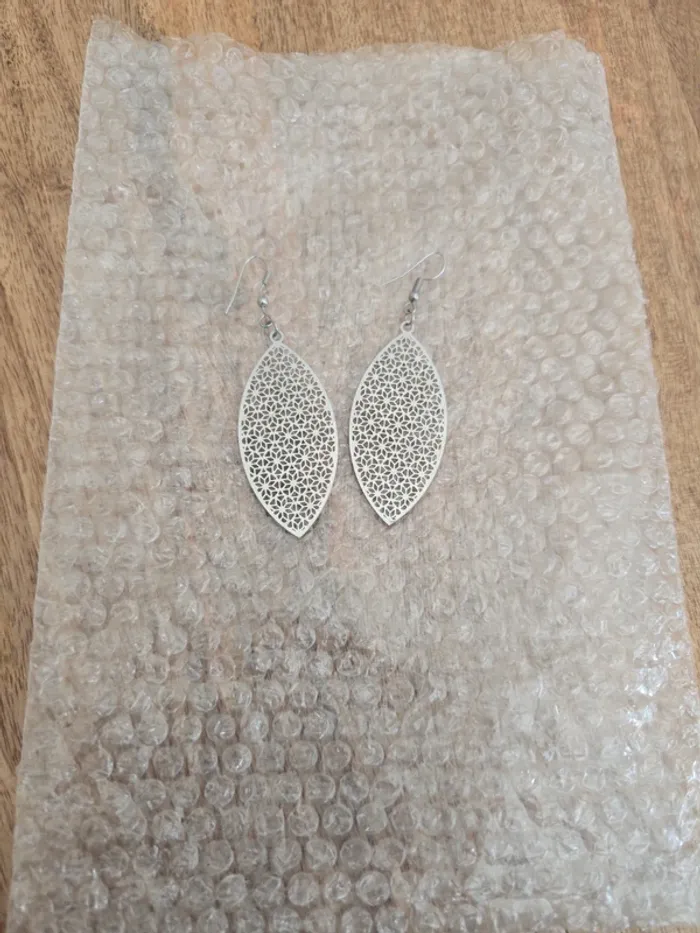 Boucles d'oreilles acier inoxydable - photo numéro 2