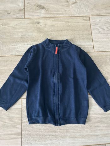 Veste zippée bleue enfant