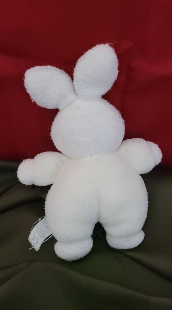 LUMINOU DOUDOU LAPIN BLANC FLUORESCENT COEUR - photo numéro 2