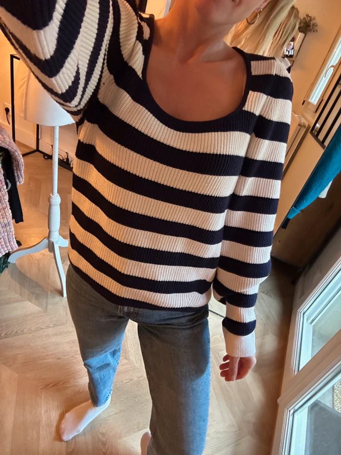 Joli pull marin taille L/40 Mango - photo numéro 4