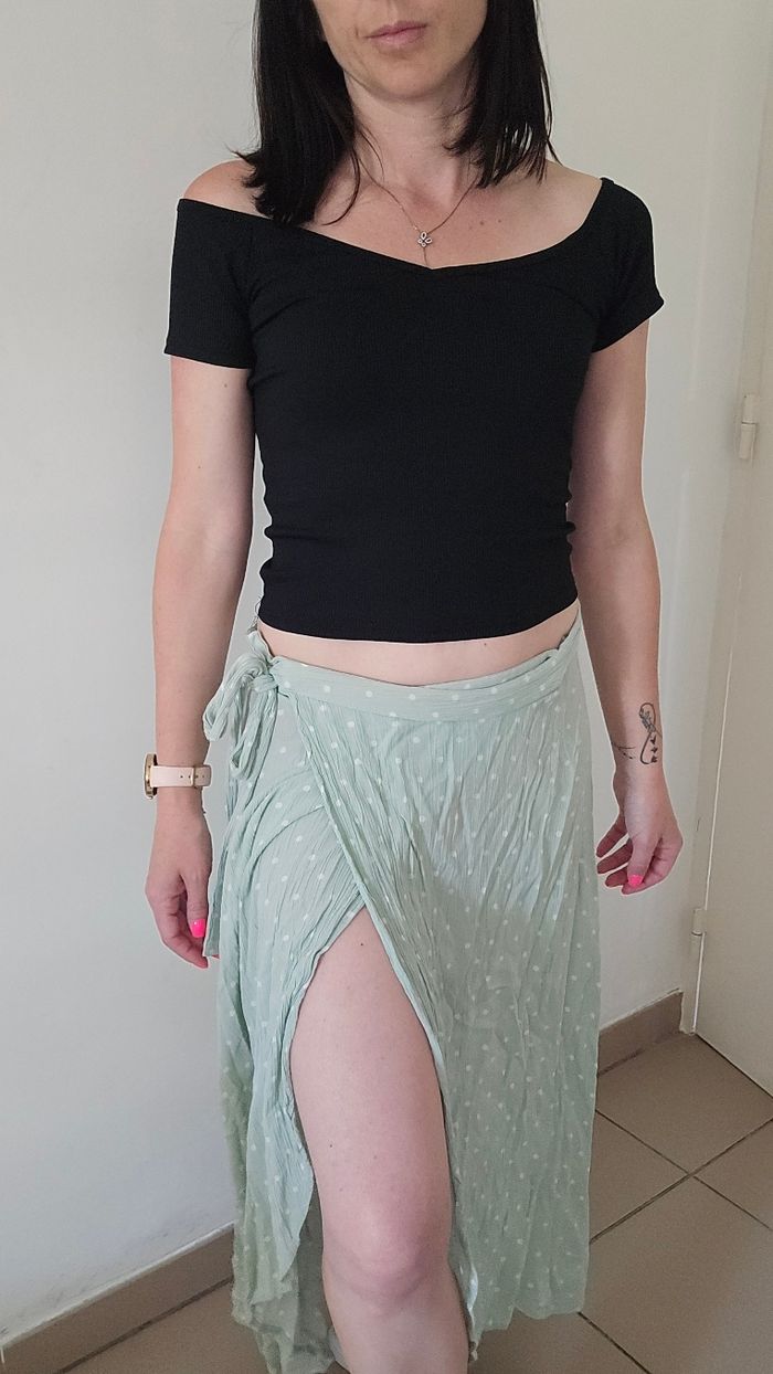 Jupe longue camaïeu taille 38 - photo numéro 2