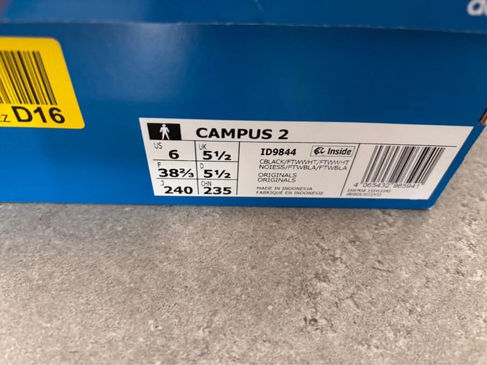 Sneakers Adidas Campus 2 neuves Taille 38 2/3 - photo numéro 10