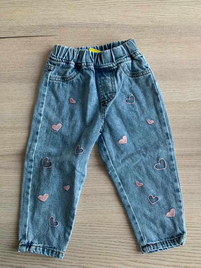 Jeans cœur fille taille 18-24 mois neuf