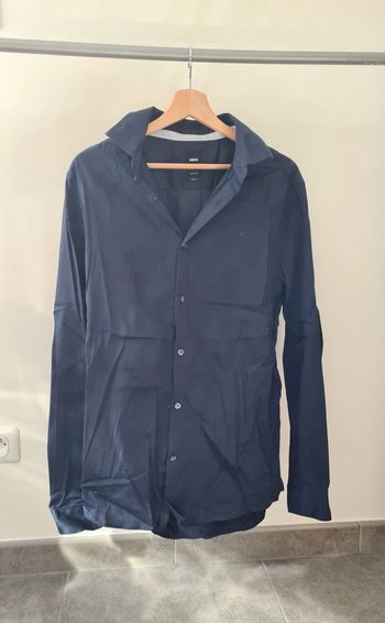 Chemise manches longues bleue Brice