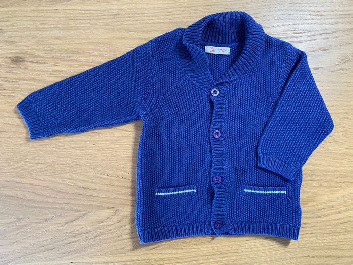 DOAM Gilet bleu marine Taille 9 mois - photo numéro 2