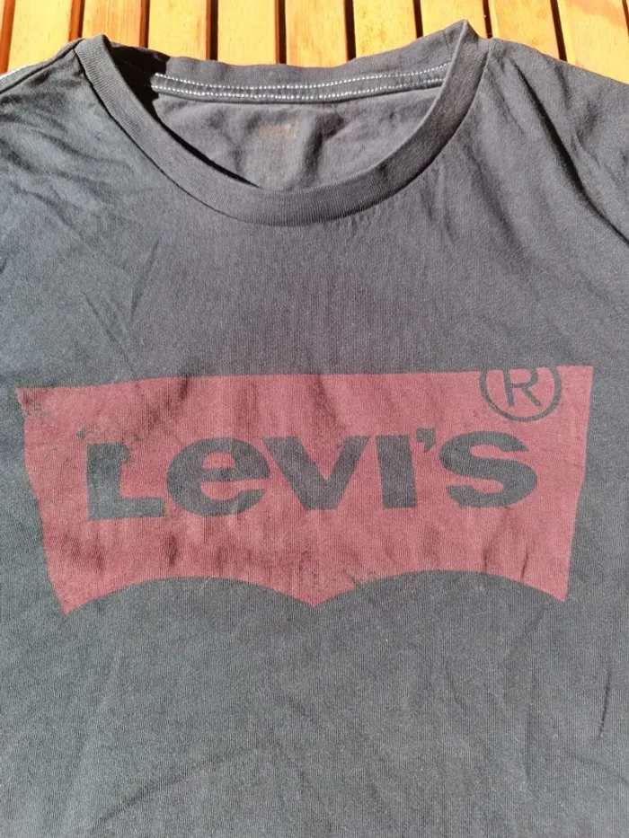 Tee shirt femme Levi's noir taille s - photo numéro 2
