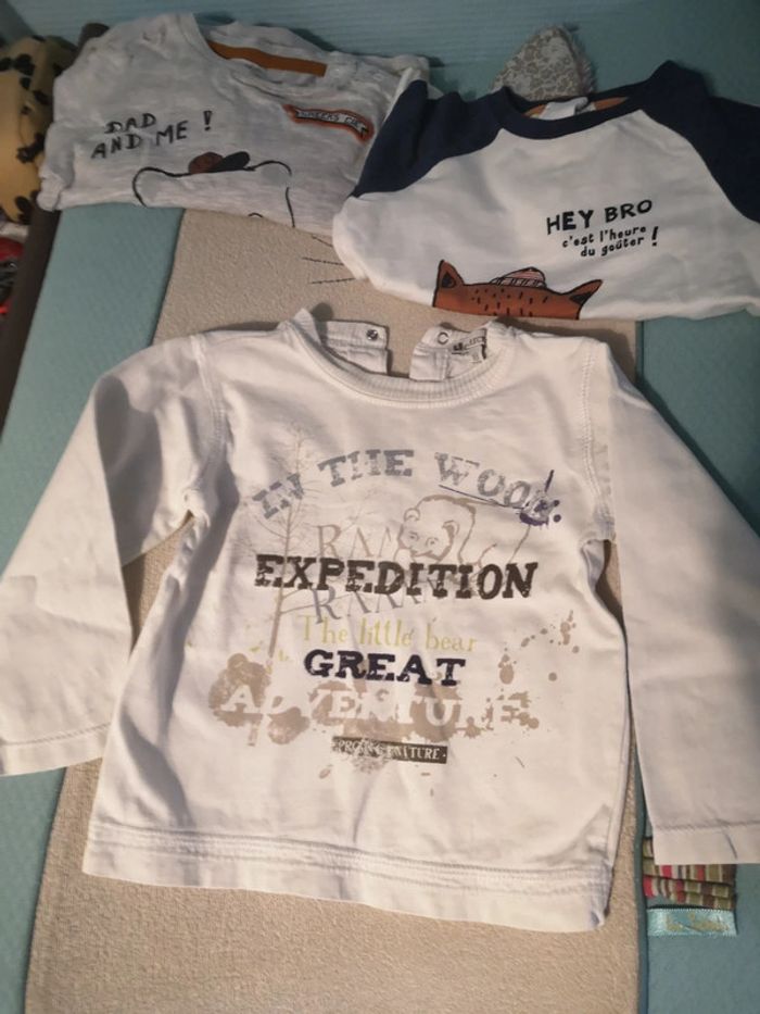 4 t shirts manches longues 18 mois - photo numéro 4