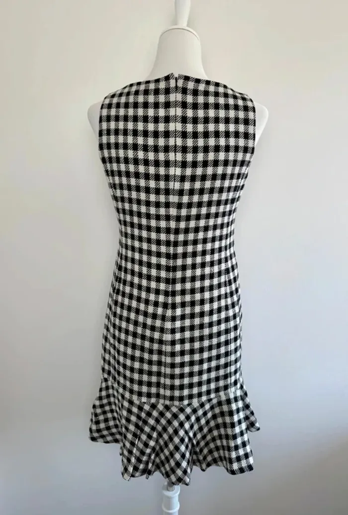 Robe Ralph Lauren vichy noires et blanches taille 6 soit S comme neuve - photo numéro 6