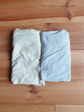 Lot de 2 draps housse 60 x 120 cm