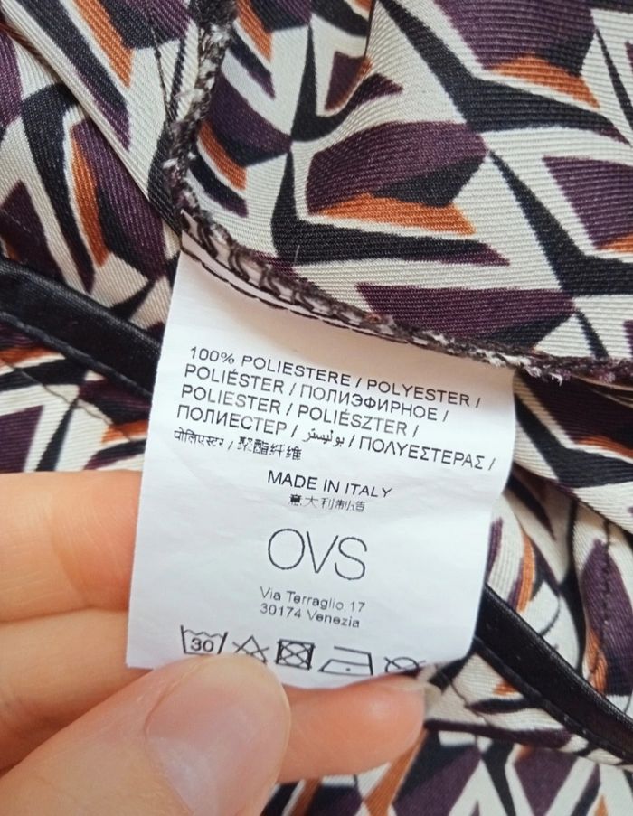 Pantalon fluide léger motif géométrique - photo numéro 3