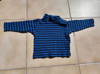 Sous-pull à rayures bleu marine et bleu roi (24)