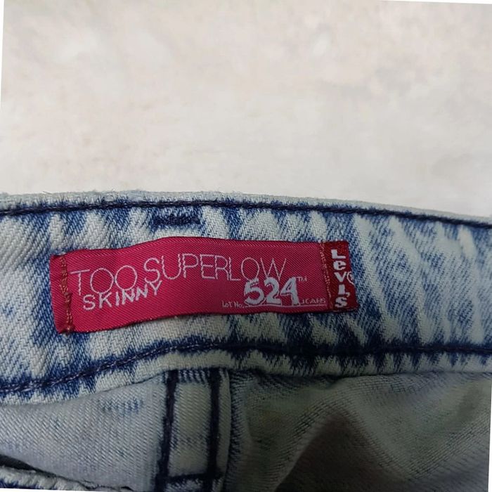 Jean Levi's 524 Too Superlow Skinny Bleu Clair - photo numéro 9